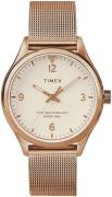 Timex Naisten kello TW2T36200 Beige/Punakultasävyinen Ø33 mm