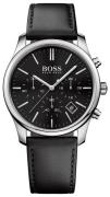 Hugo Boss Miesten kello 1513430 Time One Musta/Nahka Ø42 mm