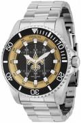 Invicta Miesten kello 36941 Nfl Musta/Teräs Ø47 mm