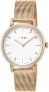 Timex Naisten kello TW2V37100 Midtown Valkoinen/Punakultasävyinen