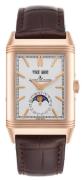 Jaeger LeCoultre Miesten kello 3912420 Reverso Hopea/Nahka