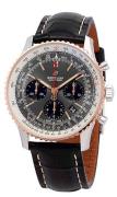 Breitling Miesten kello UB0121211F1P1 Navitimer 01 Harmaa/Nahka Ø43