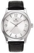 Bulova Miesten kello 96A28 Dress Hopea/Nahka Ø38 mm