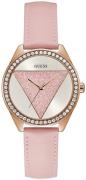 Guess Naisten kello W0884L6 Tri Glitz Pinkki/Nahka Ø36.5 mm