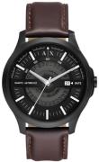 Armani Exchange Miesten kello AX2446 Hampton Musta/Nahka Ø46 mm