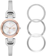 DKNY Naisten kello NY6640SET City Link Valkoinen/Teräs Ø26 mm