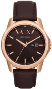 Armani Exchange Miesten kello AX1740 Banks Ruskea/Nahka Ø44 mm