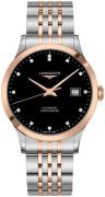 Longines Miesten kello L2.821.5.57.7 Record Musta/18K punakultaa Ø40