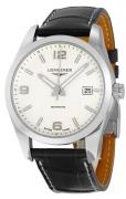 Longines Miesten kello L2.785.4.76.3 Conquest Hopea/Nahka Ø40 mm