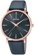 Festina Naisten kello F20373-2 Harmaa/Nahka Ø38 mm