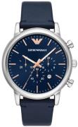 Emporio Armani Miesten kello AR11451 Luigi Chrono Sininen/Nahka Ø46