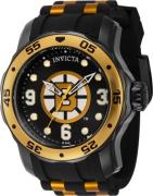 Invicta Miesten kello 42647 NHL Musta/Kullansävytetty teräs Ø48 mm