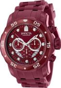 Invicta Miesten kello 40926 Pro Diver Punainen/Muovi Ø48 mm