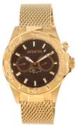 Invicta Miesten kello 80330 Pro Diver Ruskea/Kullansävytetty teräs