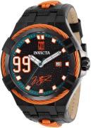 Invicta Miesten kello 28523 Jason Taylor Musta/Nahka Ø48 mm