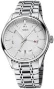 Oris Miesten kello 01 755 7742 4051-07 8 21 88 Culture Hopea/Teräs