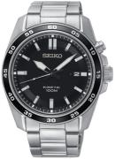 Seiko Miesten kello SKA785P1 Kinetic Musta/Teräs Ø43 mm