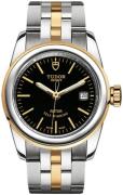 Tudor Naisten kello M51003-0008 Glamour Date Musta/18K keltakultaa