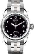 Tudor Naisten kello M51000-0008 Glamour Date Musta/Teräs Ø26 mm