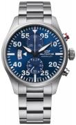 Glycine Miesten kello GL0354 Airpilot Chrono Sininen/Teräs Ø44 mm