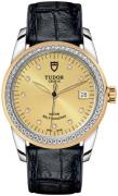 Tudor M55023-0050 Glamour Date Kullattu/Nahka Ø36 mm