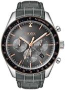 Hugo Boss Miesten kello 1513628 Harmaa/Nahka Ø44 mm