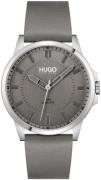 Hugo Boss Miesten kello 1530185 First Harmaa/Nahka Ø43 mm