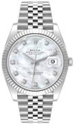 Rolex Miesten kello 126334-0020 Datejust 41 Valkoinen/Teräs Ø41 mm