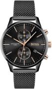 Hugo Boss Miesten kello 1513811 Associate Musta/Teräs Ø42 mm