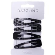 Dazzling Hår 4-pack isot kuviolliset hiuspinnit