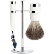 Mühle Liscio Set Razor Fusion™ + Shaving Brush High-Grade Resin W