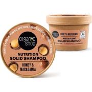 Organic Shop Nutrition Solid Shampoo Honey & Macadamia 60 g