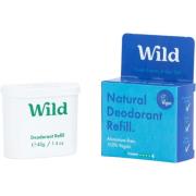 Wild Men's Natural Deodorant Refill Fresh Cotton & Sea Salt 40 g