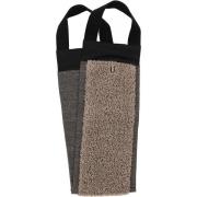 Rento Linen Terry Back Washer 14x70 cm Black/Linen