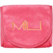 MILI Cosmetics Makeup Erase Towel Sweet Pink Golden Logo