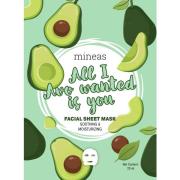 Mineas Facial Sheet Mask Soothing And Moisturizing All I Avo Want