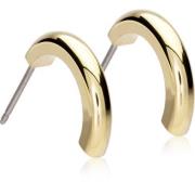 Blomdahl Golden Titanium Pendant Round Curved 15 mm