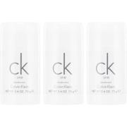 Calvin Klein CK One Deodorant Stick Unisex 75 g x 3