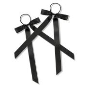 By Lyko Petite Bow Hair Ties Black