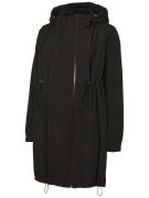 MAMALICIOUS Toiminnallinen pitkä takki 'Nella'  musta