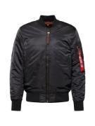 ALPHA INDUSTRIES Välikausitakki 'MA-1 VF 59'  antrasiitti / verenpunai...