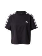 ADIDAS SPORTSWEAR Toiminnallinen paita 'Essentials'  musta / valkoinen