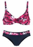 PETITE FLEUR Bikini  marine / vaaleanpunainen / valkoinen