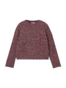 Pull&Bear Neulepaita  viininpunainen / valkoinen