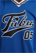 FUBU Paita 'Varsity'  kuninkaallisen sininen / musta / valkoinen