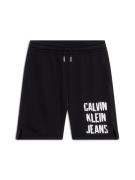 Calvin Klein Jeans Housut  musta / valkoinen