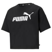 PUMA Toiminnallinen paita 'Essentials'  musta / valkoinen