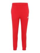 Nike Sportswear Housut 'Club Fleece'  punainen / valkoinen