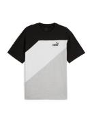 PUMA Toiminnallinen paita 'Power'  meleerattu harmaa / musta / valkoin...