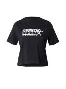 Reebok Toiminnallinen paita  musta / valkoinen
